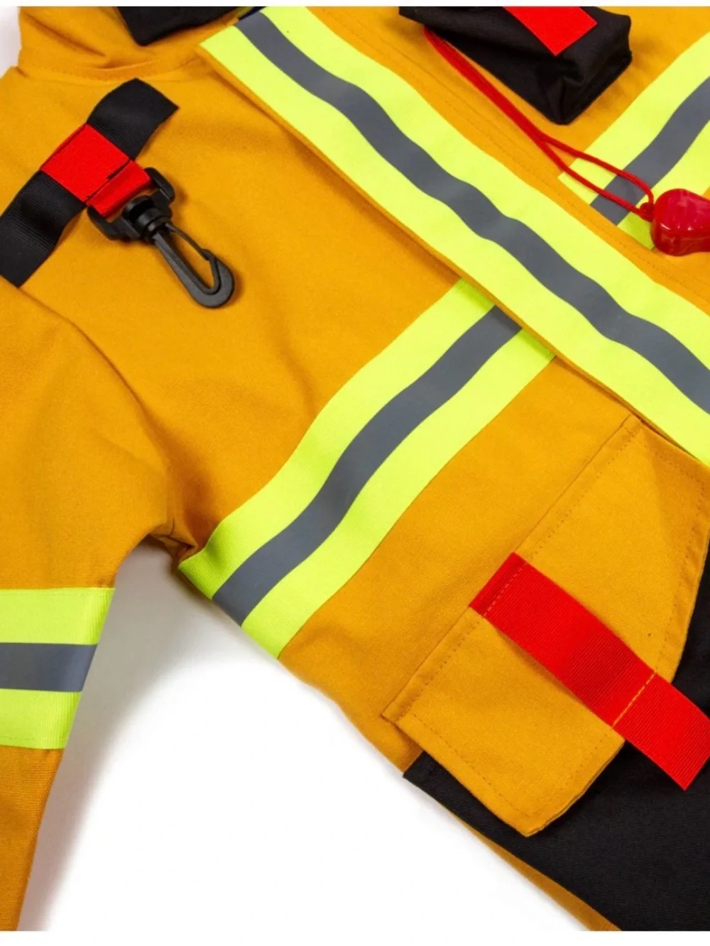 Yellow Reflective Firefighter Costume for Kids